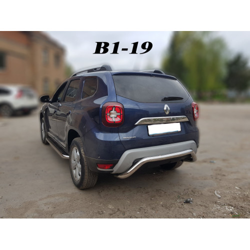 Защита заднего бампера Renaul Duster 2018